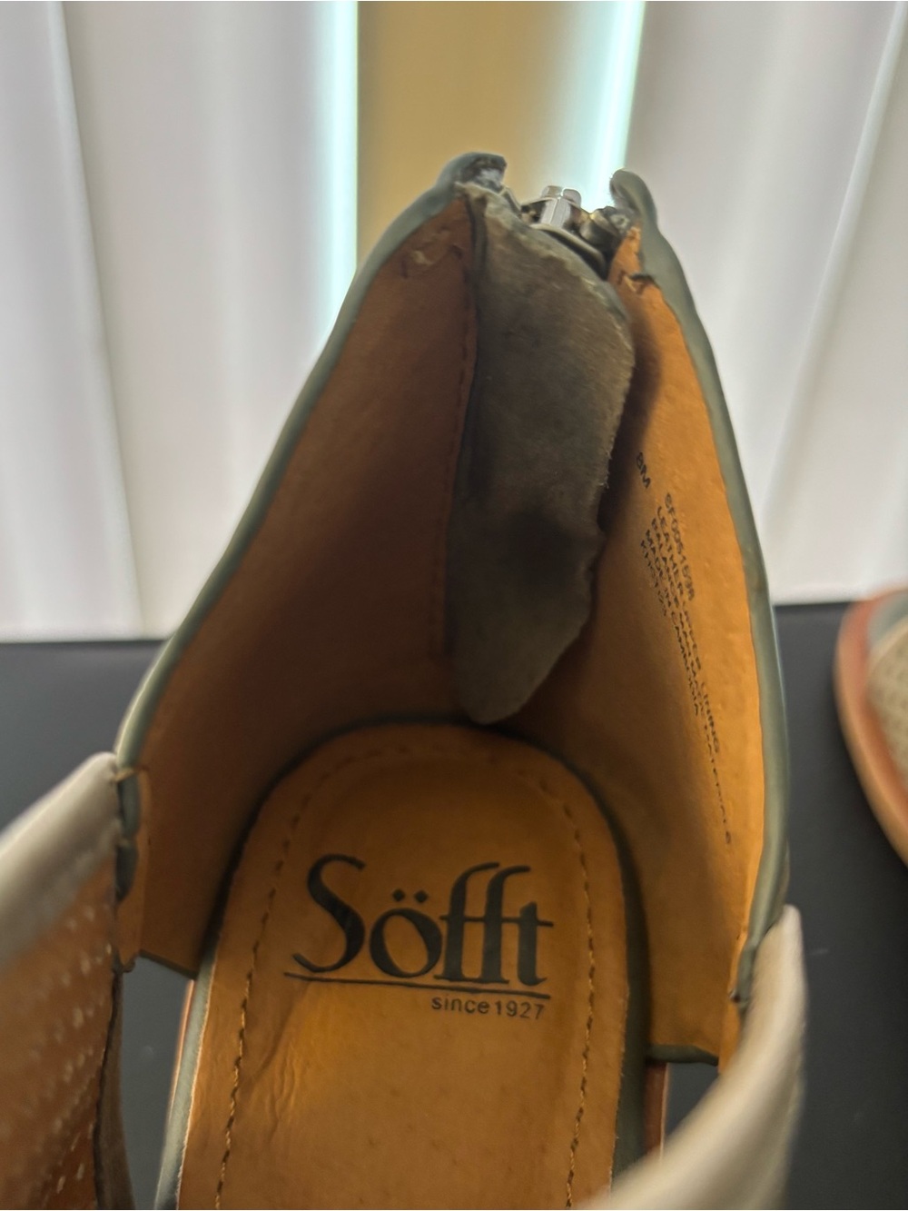 Sofft Shoes Carleigh Moon Grey Open-Toe Heel Sandal Women’s Size 8M - Picture 15 of 16